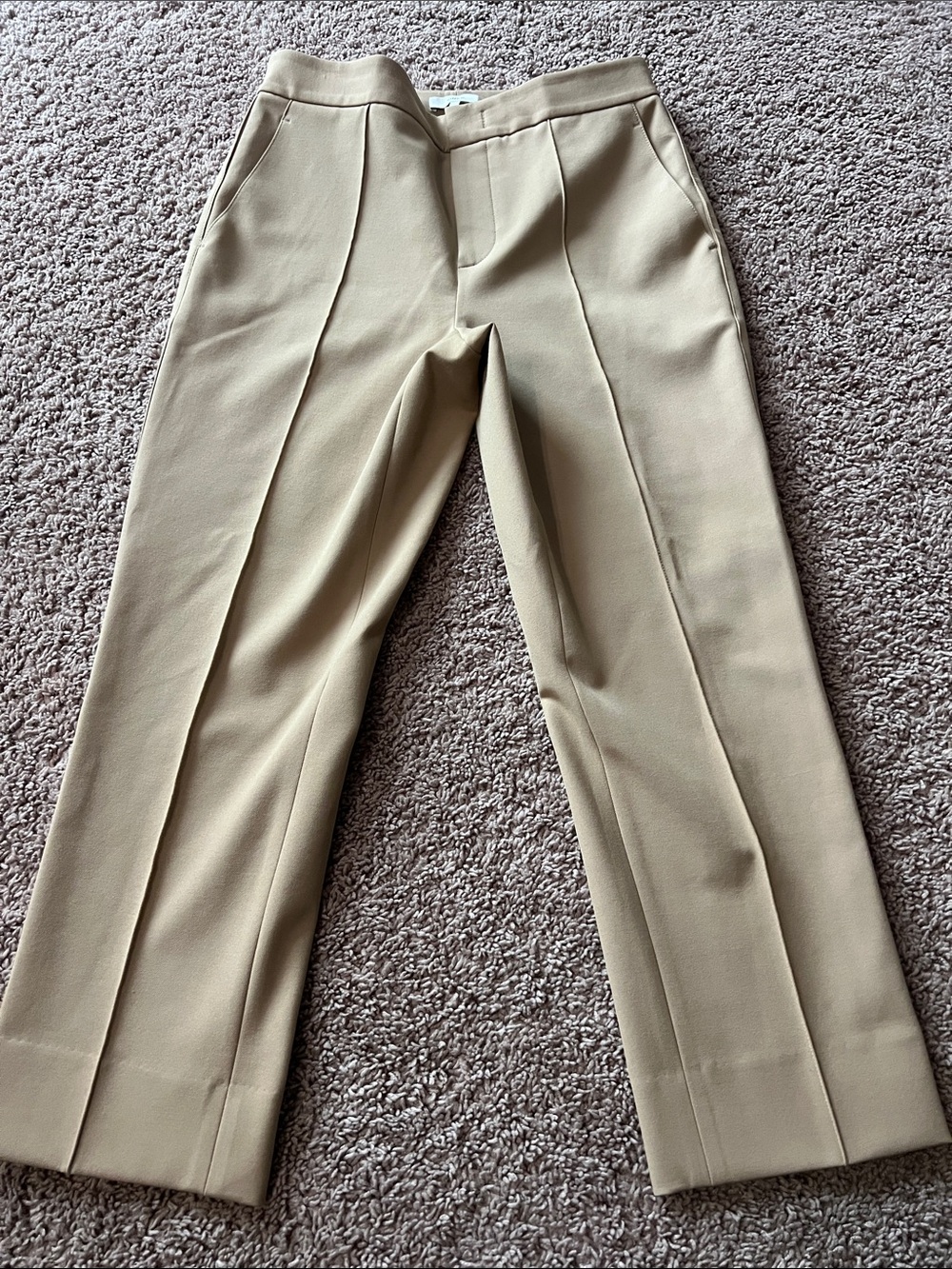 Vince Women Cropped Tan Dress Pants Size 6 26” Inseam Professional